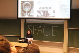 Hanna Lakk from ESA presenting about Space Architecture 